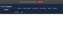 Tablet Screenshot of crownagentsbank.com
